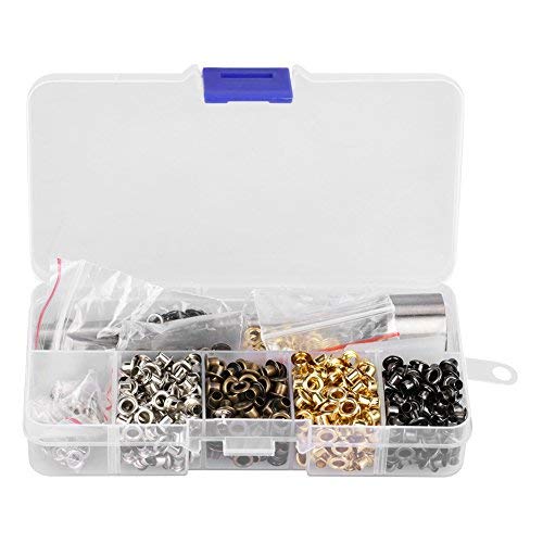 Eyelet Grommet Set Washers Fastener for Leather Craft Clothes Sewing Accessories with 3pcs Handwork Tools Set(3mmx420pcs)