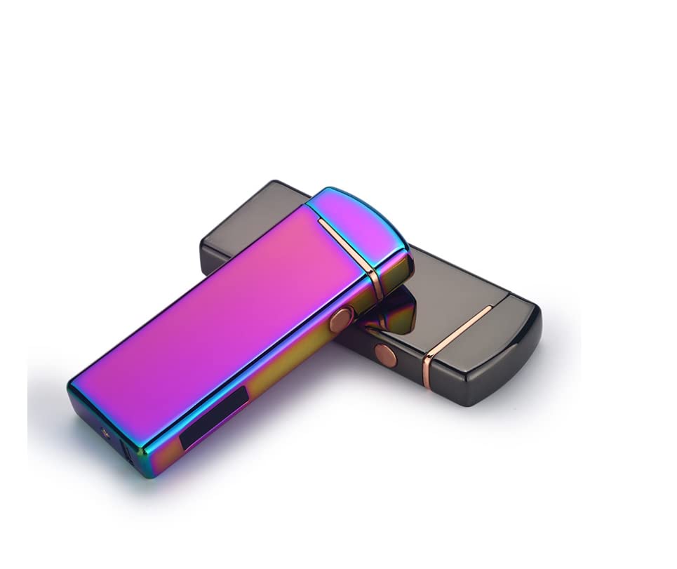 Electric Lighter USB Rechargeable, Gifts for Women, Pocket Arc Plasma Lighter Windproof for Outdoor Camping Hiking, Electronic lighters for Women Men
