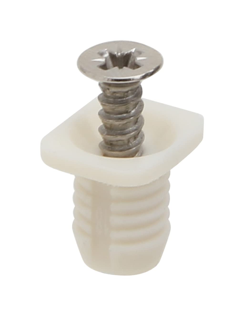 Silverline Hardware Silverline 8mm Plastic Hinge Dowel Inserts with Screws,50 Pcs