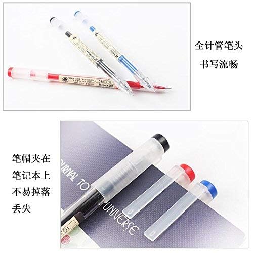 Gel Ink Pen Extra fine point pens Ballpoint pen Liquid Ink Rollerball Pens 0.35mm Premium Quick Drying Pen for Japanese Office School Stationery Supply 12 Packs (4 Black 4 Blue 4 Red)