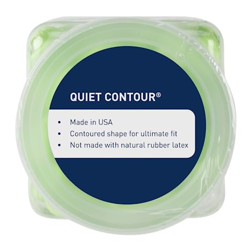 Flents Protechs Foam Ear Plugs, 50 Pair for Sleeping, Snoring, Loud Noise, Traveling, Concerts, Construction, Studying, Work, Shooting, Contour to Ear, NRR 33, Noise Cancelling, Green, Made in the USA