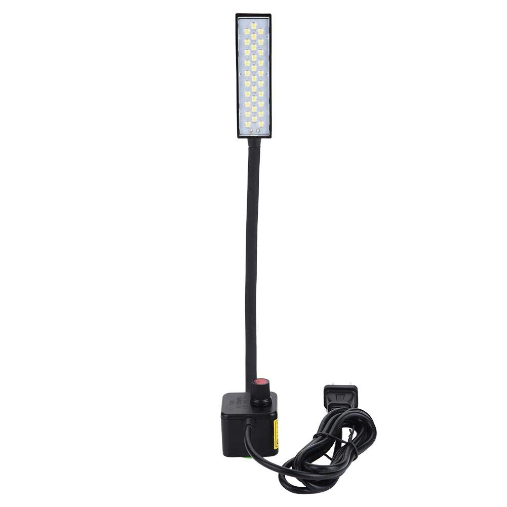 Sewing Machine Light LED Lighting, 30 LEDs Gooseneck Lamp with Magnetic Mounting Base 110V-220V for Use on Studio, Lathes, Drill Presses, Workbenches(US Plug)