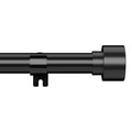 Black Curtain Rods for Windows 66 to 120-1 Inch Thick Heavy Duty Long Curtain Rods, No Sag & Easy Install - Decorative Modern Drapery Rods for Sliding Glass Door, Outdoor Patio, Living Room