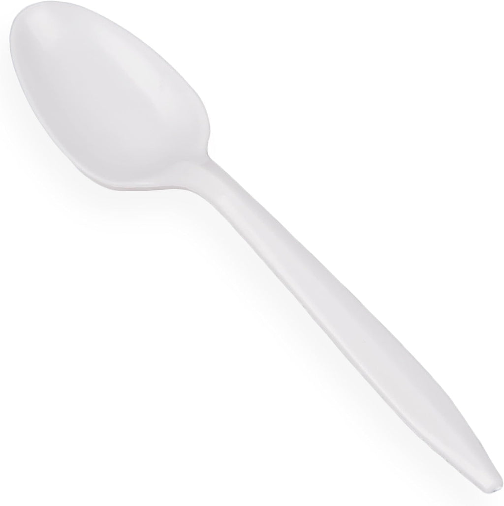 Pantry Value [400 Count] Light-Weight White Disposable Teaspoons