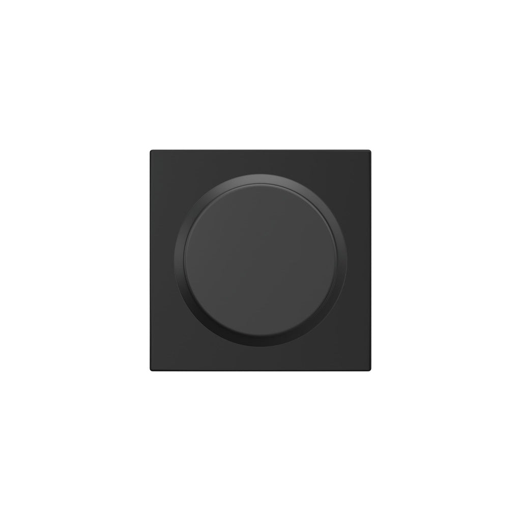 Schlage F170 BWE 622 Bowery Door Knob with Standard Trim, One-Sided Non-Turning Dummy Handle, Matte Black