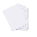 suituts 12 Pack 3 Ring Binder Dividers with 8 Tabs, Blank Write On, 3 Hole Punch Index Dividers, Paper Binder Dividers, 96 Dividers, Letter Size (White)
