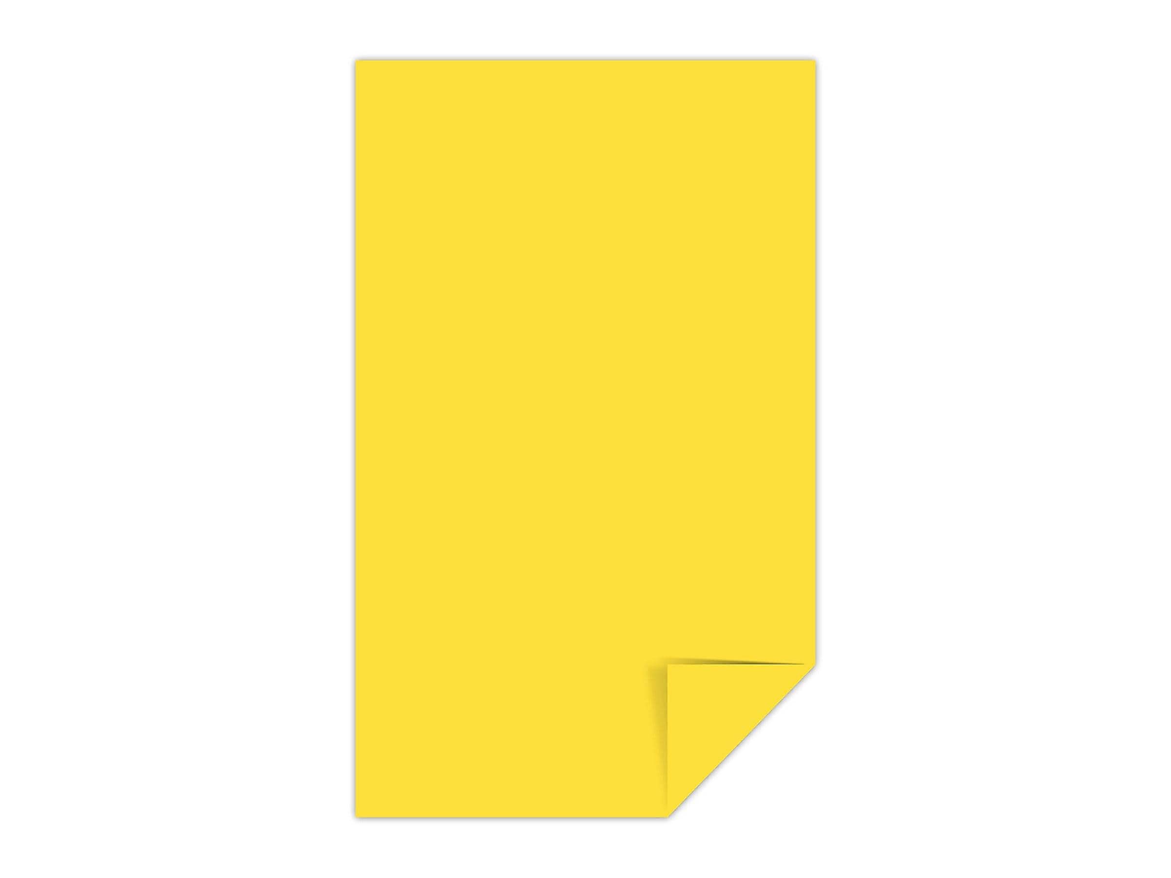 Neenah Astrobrights Premium Color Paper, 24 lb, 8.5 x 14 Inches, 500 Sheets, Solar Yellow