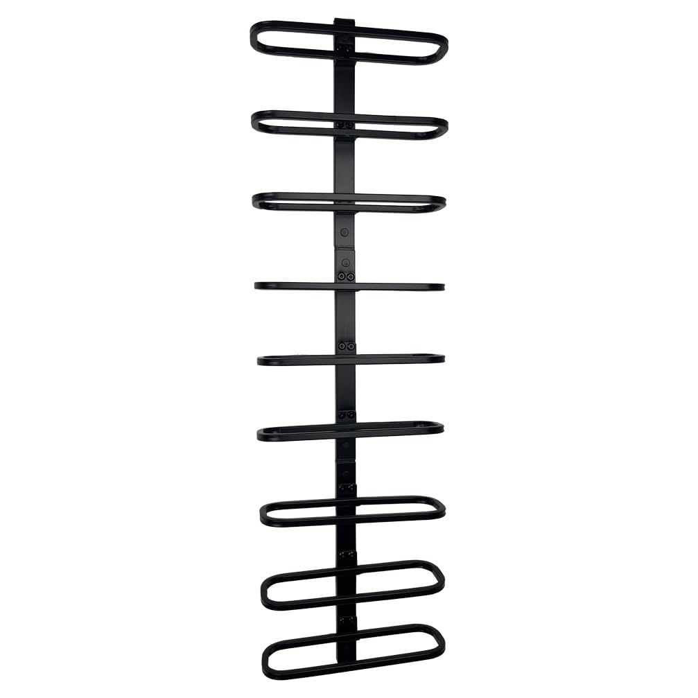 Wall Mounted Wine Rack, Industrial Metal Wine Holder Rack (9 Bottles)