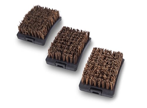 Broil King 64658 Replacement Palmyra Bristle Brush Heads (3 Pcs)