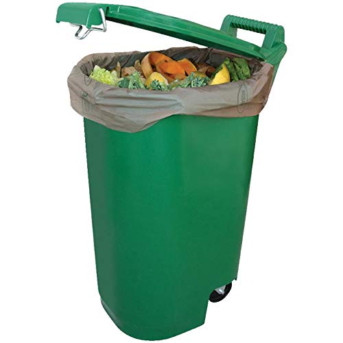 Biosak 10 Compostable Bags Green Bin Liners - 25 inches x 30 inches (51 Liter) - 1 Pack
