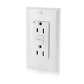 Leviton GFCI Receptacle, 15 Amp Non Tamper-Resistant with LED Indicator Light, Self Test, GFNT1-00W, White