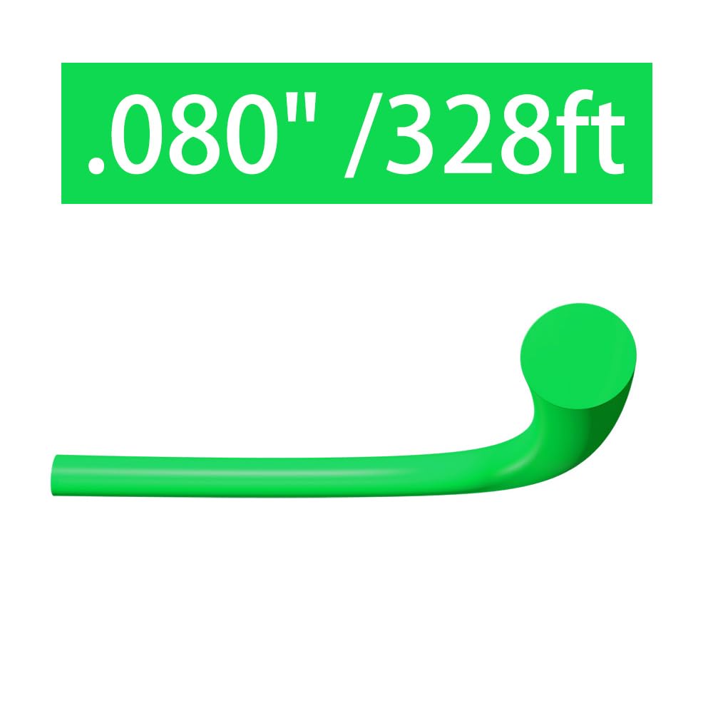 FEPITO Round .080-Inch String Trimmer Line 328ft Long Nylon Trimmer Line String for Garden String Trimmer Lawn Edger