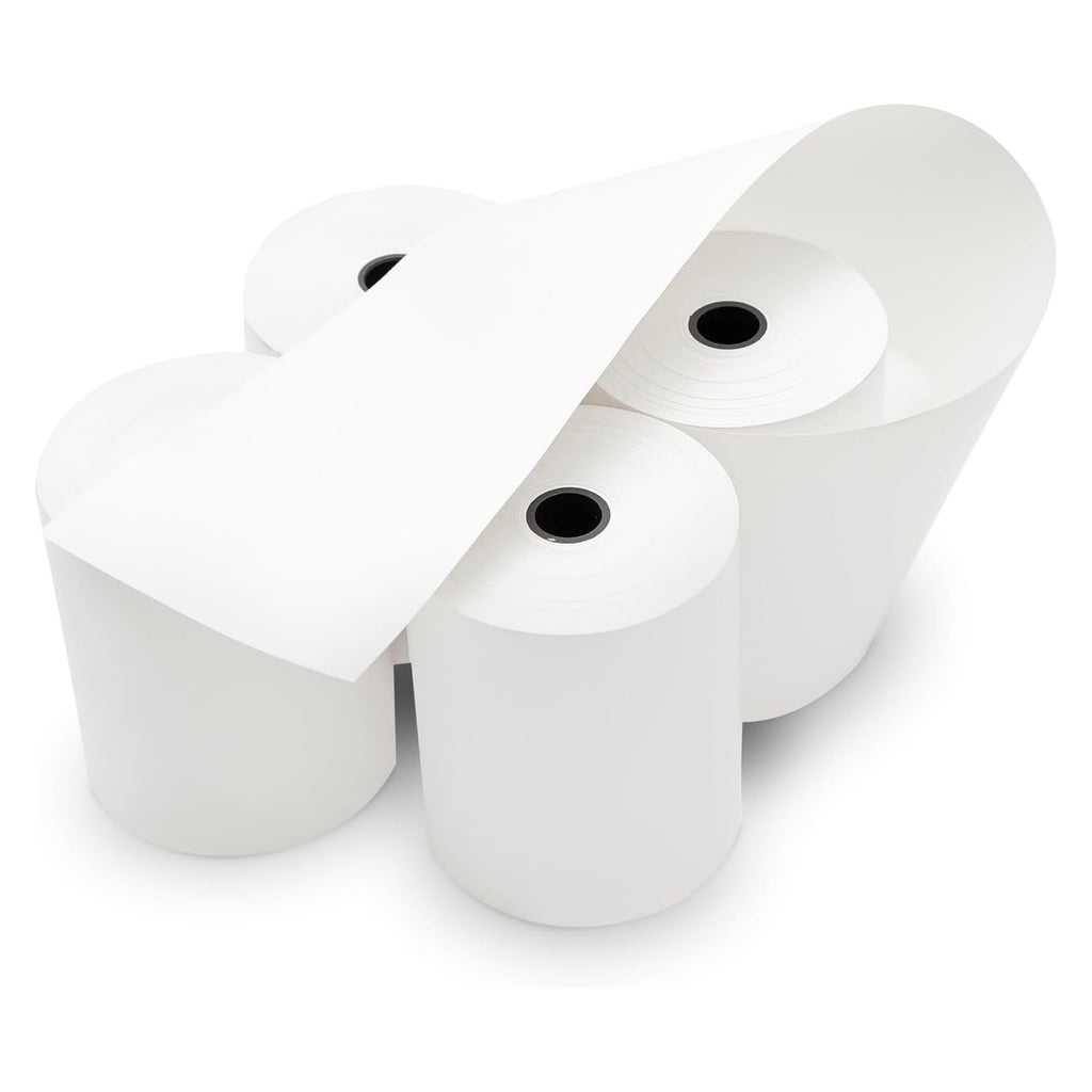 MilaMima 50 Rolls 2 1/4" x 60' Thermal Paper Rolls Fits All Credit Card Debit Machine Verifone Ingenico Square Clover Moneris TD Elavon Diameter 40mm Core 17mm 2.25 x 60 ft POS Cash Register Receipt