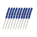 RASNONE 10pcs Magnet Top and Pocket Clips Pocket Screwdriver Strong Magnetic Slotted Mini Screwdriver Blue