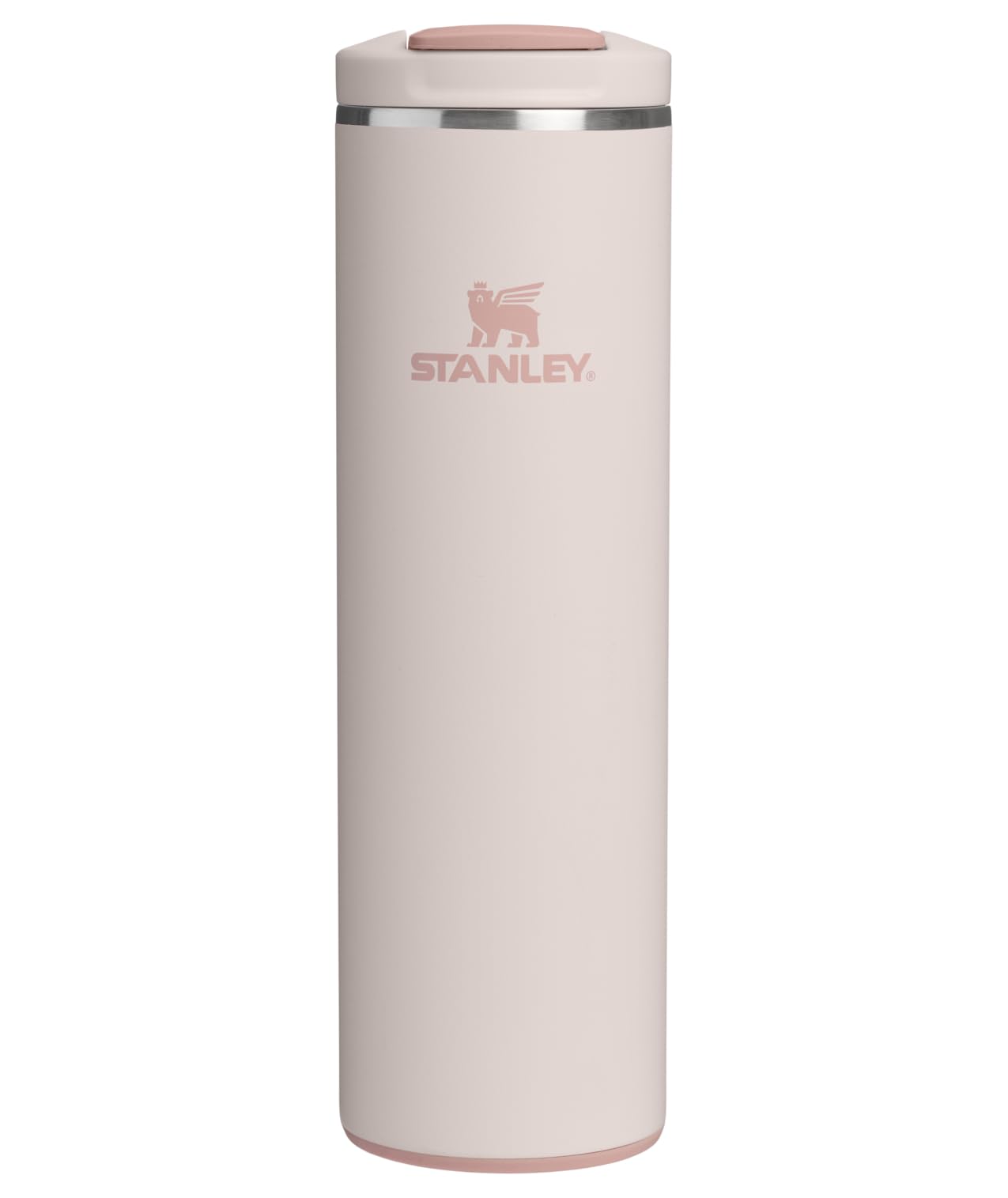 Stanley AeroLight Transit Bottle 16 oz | Locking Drink Through Lid | Leak Resistant Water Bottle or Coffee Travel Mug | Lightweight Insulated Stainless Steel | BPA-Free | Rose Quartz
