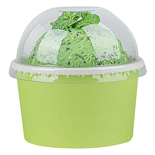 Restaurantware-LIDS ONLY: Dome-Shaped Lids, 50 Transparent Plastic Lids for 5 Ounce Coppetta to Go Cups - Cups Sold Separately, Disposable, Clear Plastic Dessert Cups Lids, for Dessert Takeaways