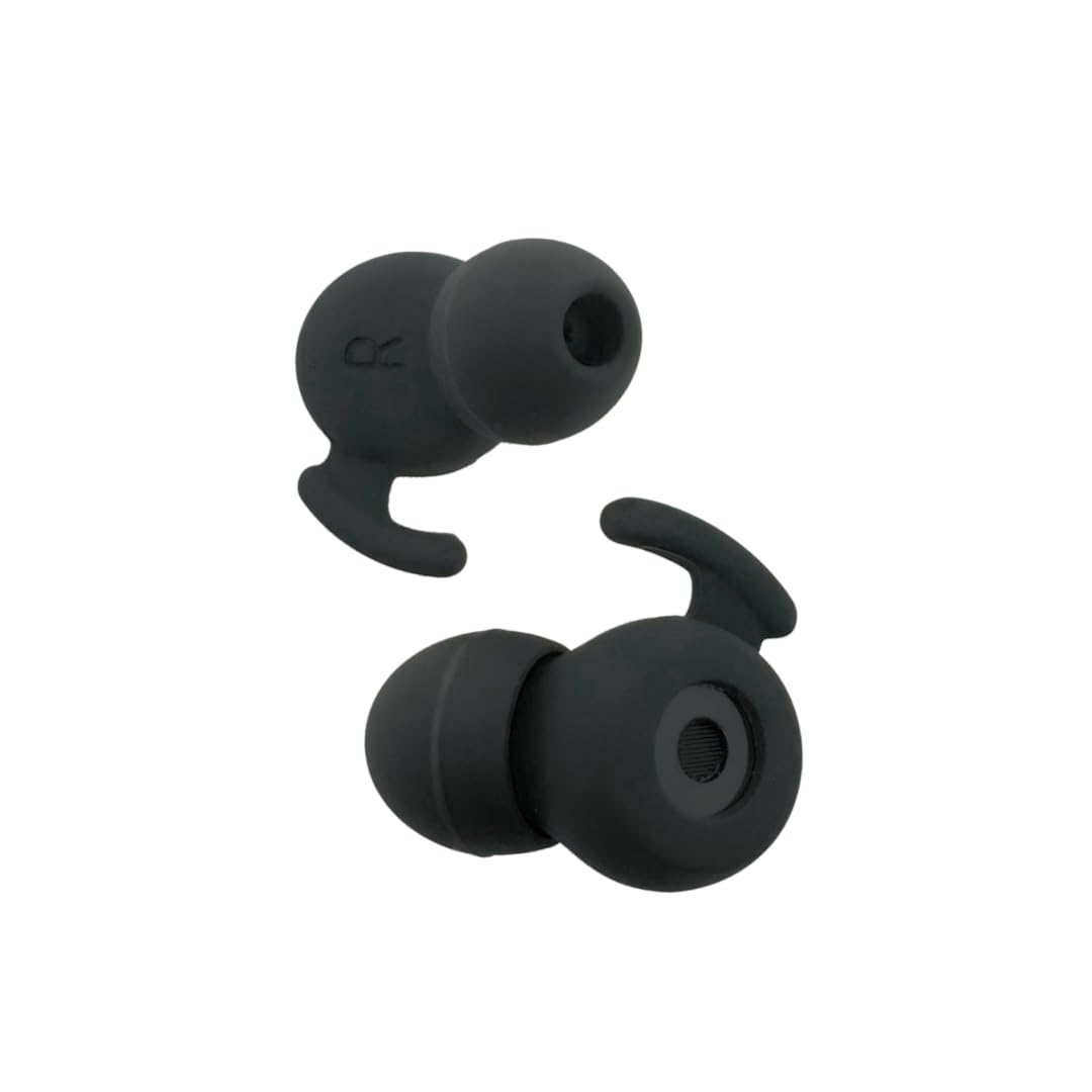 serenesound RAVE High Fidelity Earplugs Made for Raving – Premium Noise Reduction for EDM Festivals, Raves, Concerts, Nightclubs and More (Black)