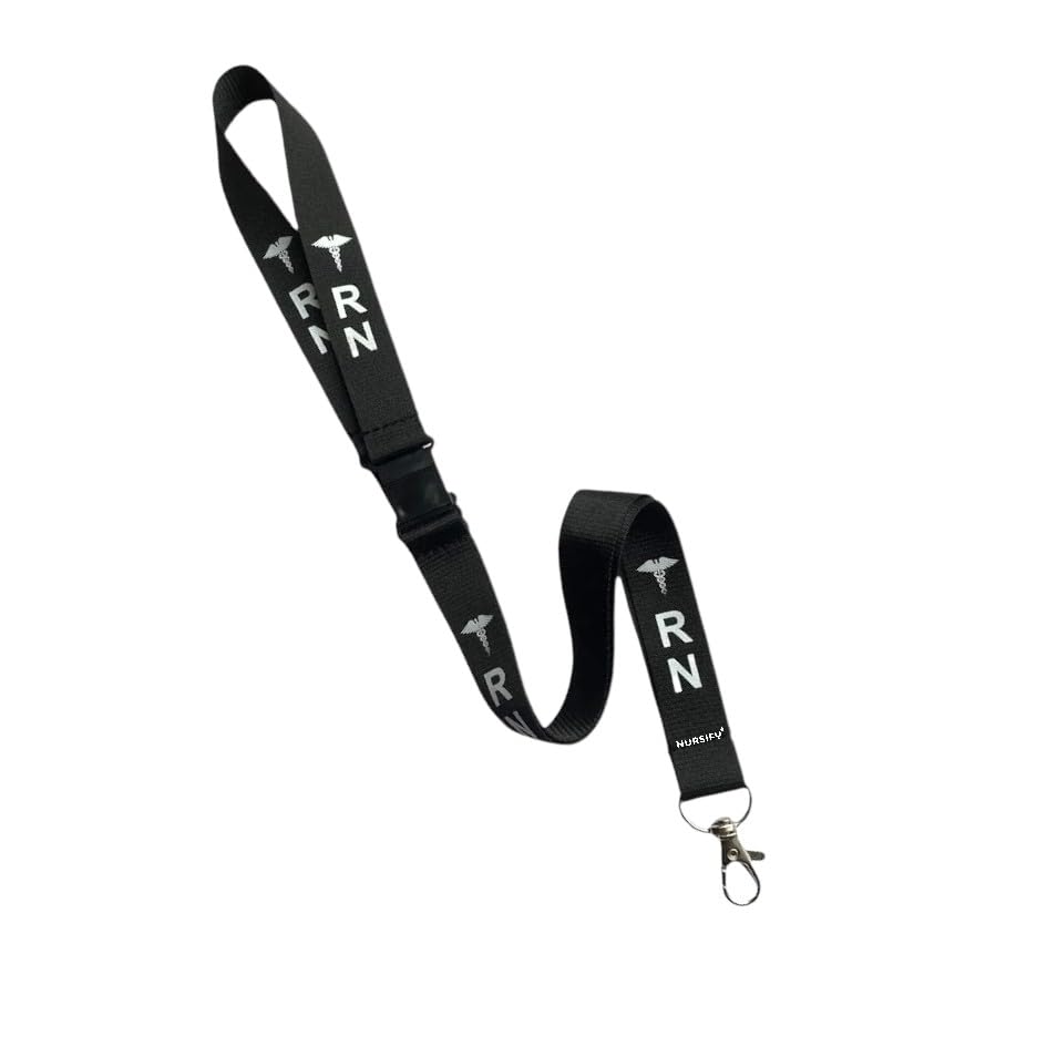 RN Lanyard with Double Breakaway – Durable Badge Holder for Nurses, Designed for Comfort and Safety, Gift for a Registered Nurse