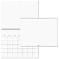 Blank Scrapbook Wall Calendar, Undated, 12-Inch x 9-Inch Size Closed, 18-Inch Size Open, Large Bookstore-Quality, DIY Spiral-Bound Hanging Monthly Calendar for Kitchen & Office, by Current