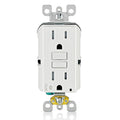Leviton AFCI Receptacle, 15 Amp, Self Test, Tamper-Resistant, Bluetooth Connectivity & LED Indicator Light, AFBL1-W, White