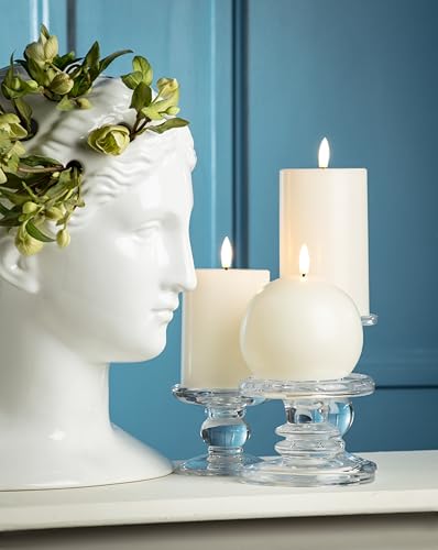 Abbott Collection Luxlite LED Flameless Wax Ball Candle - Sand (4" D)