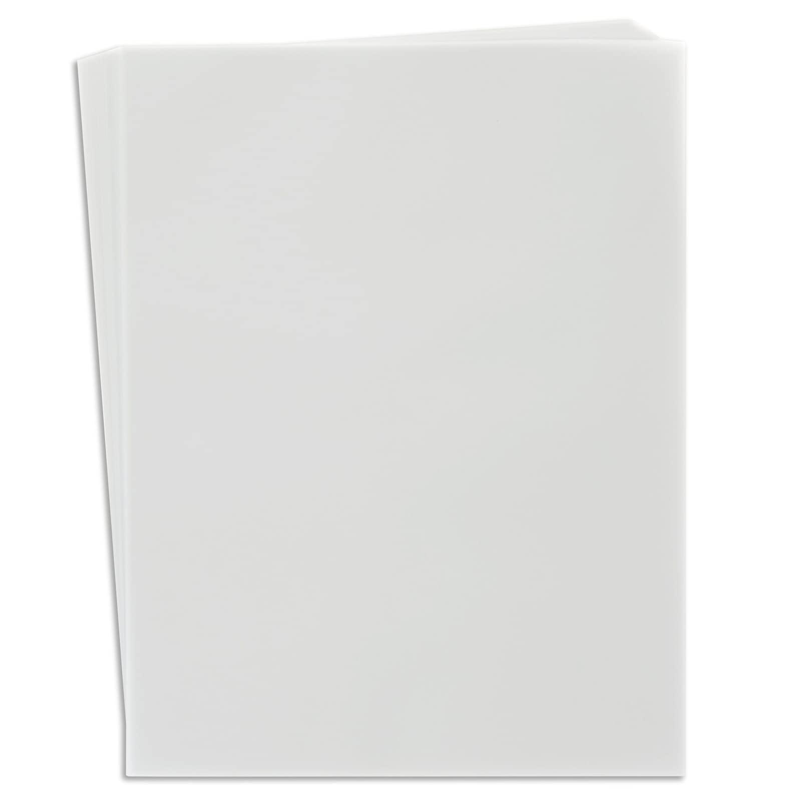 100 Sheets 8.5 x 11 in Translucent Vellum Paper - 93gsm/63lb Printable Tracing Paper for Invitation, Sketching and Card Overlays
