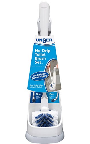 Unger 979770 No-Drip Toilet Brush Set