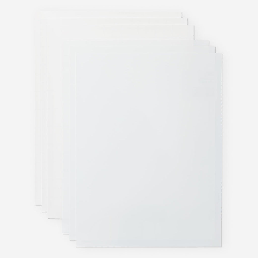 Cricut Waterproof Sticker Paper - US Letter Size (8.5in x 11in), Sticker Paper for Printer, Compatible with Cricut Maker, Explore 3, & Cricut Joy Xtra, White (6 Ct)