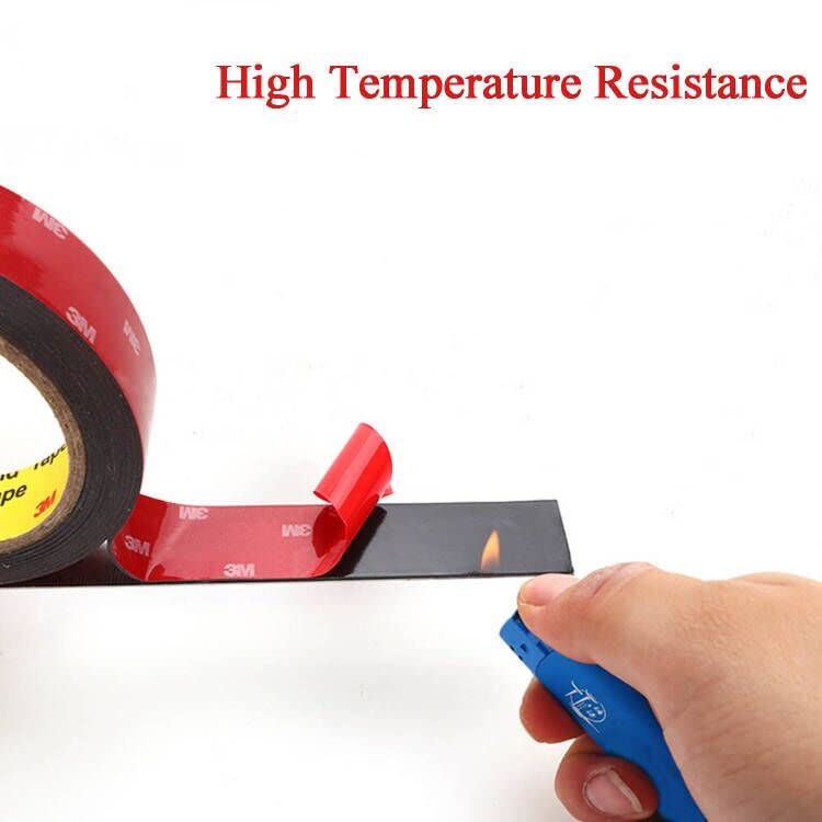 Double Sided Tape Extra Strong, Made of 3m Tape, Heavy Duty Mounting Tape, Waterproof and High Temperature Resistant Foam Tape for Outdoor,Car,Moto,Home,DIY,LED,Decor (1 inch * 15.6ft)