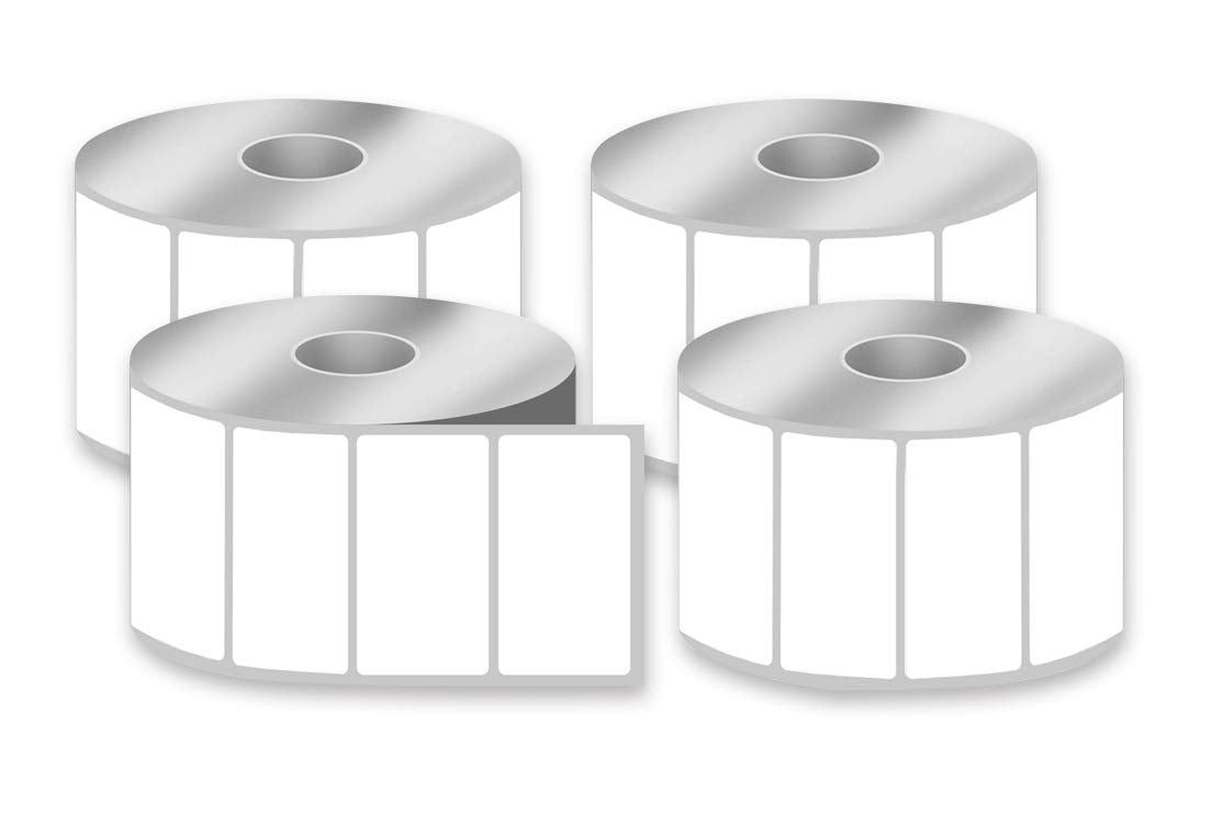 LabelX 2.25" x 1.25" UPC Barcode, Address,Perforated & Compatible with Zebra Desktop Printers & Rollo Label Printer(not for Dymo Printers) (4Rolls, 1000/roll)