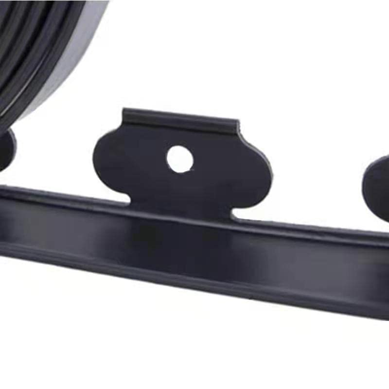 Garden Edging，40ft Landscape Edging with 40 Spikes for Lawn 2 Inch Tall(Black, 40FT)