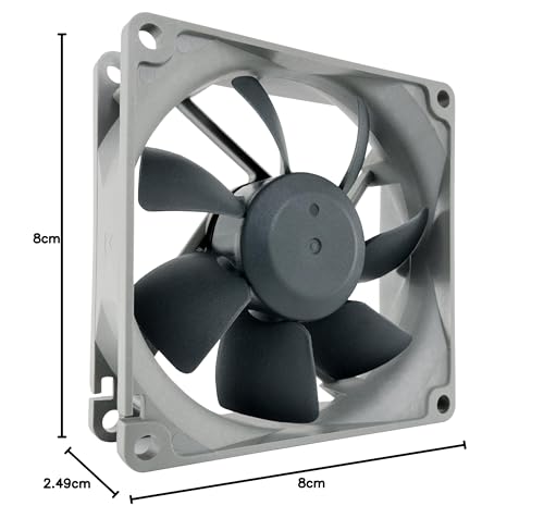 Noctua NF-R8 redux-1800 PWM, High Performance Cooling Fan, 4-Pin, 1800 RPM (80mm, Grey)