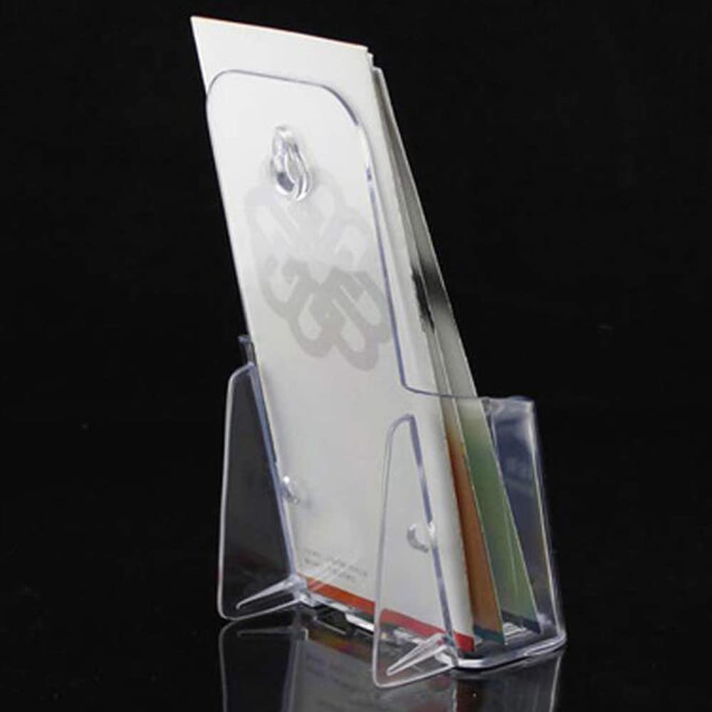 6 pack Acrylic Brochure Holder Plastic Clear Literature Holder Countertop Organizer Flyer Card Magazine Pamphlet Business Display Portable Wall Mount for Storing Letters Folders Document Cards