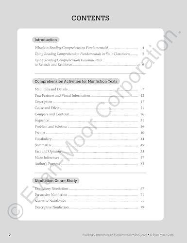 Reading Comprehension Fundamentals, Grade 3