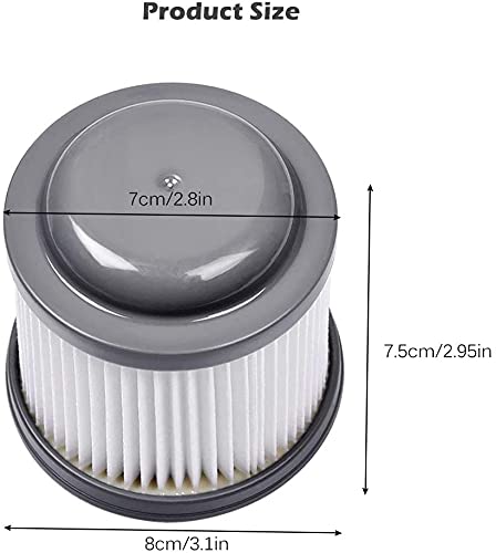 KEEPOW Replacement PVF110 Filters for Black & Decker BDH2000PL Pivot Vacuum, 4 Pack