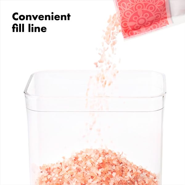 OXO Good Grips POP 2.0 Rectangular Medium Container, 2.6L, Clear/White (11234500UK)