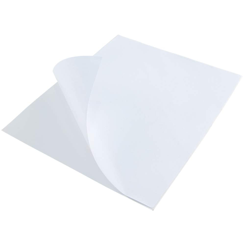 L LIKED 100 Sheets Full Page Label Papers, 8.5 x 11 in Printable White Sticker Paper for Inkjet & Laser Printer - Matte