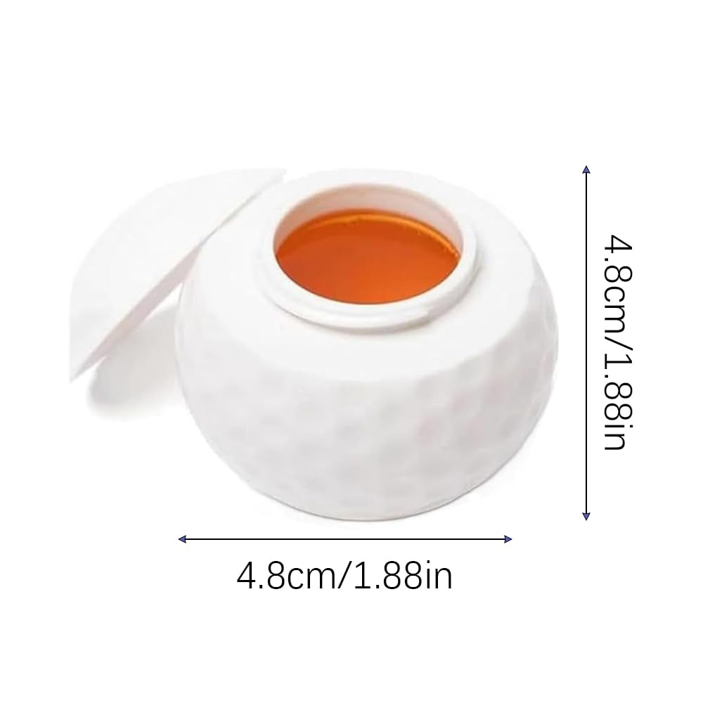 6 Pcs 1.5oz Golf Ball Shaped Shot Glass,Novelty Golf Ball Shot Glasses with Lid,Perfect Present for Golf Enthusiasts,Funny Personalized Golf Shots Glasses for Party Favors & Sports Gifts