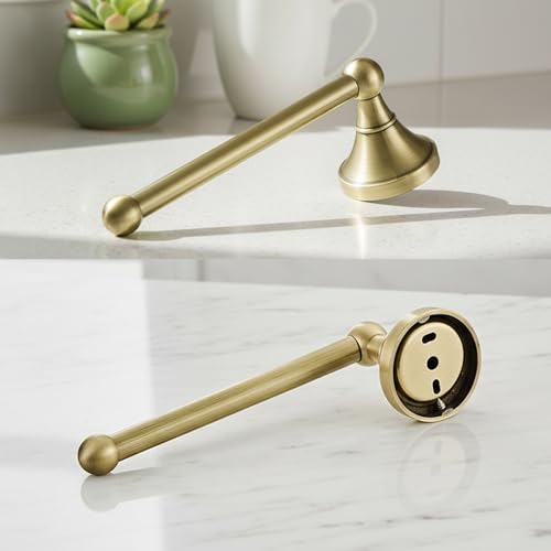 Flybath Toilet Paper Holder Without Cover Antique Brass Bathroom Tissue Roll Bar Wall Mounted, 20 cm / 7.87 inches, Brushed Bronze
