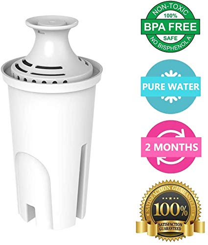 Replacement for Brita Water Filter，Compatible with Classic OB03, Mavea 107007, and More, NSF Certified Pitcher Water Filter, 1 Year Filter Supply, 6 Packs