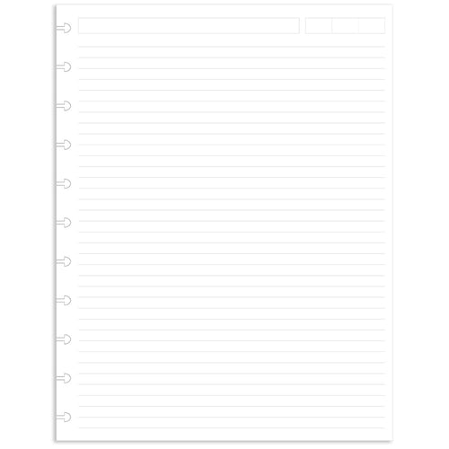 (Pack of 2) Letter Size Discbound Refill Paper, Disc Paper Refill for TUL Custom Note-Taking System Discbound Planner Inserts, 200 Sheets/400 Pages, White Discbound Paper, Arc Paper Refill 8.5 x 11