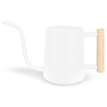 Watering Can for Indoor Plants, 35 oz/1000 ml Metal Stainless Steel Pot with Long Spout for House Plants Bonsai Outdoor Garden Flower Decorative (White)