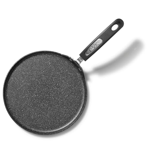 Starfrit The Rock 26cm (10") Non-Stick Multi Pan - Tawa - Durable Forged Aluminum - Oven Safe - PFOA Free - Easy to Clean - Black