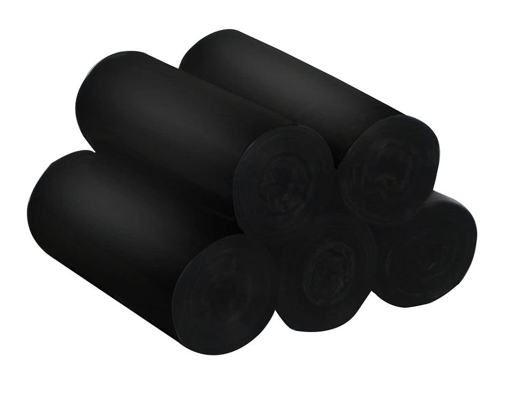 Feisco 2 Gallon Strong Black Trash bag Garbage Bag Bin Liner,150 Counts for Home,Office,Car