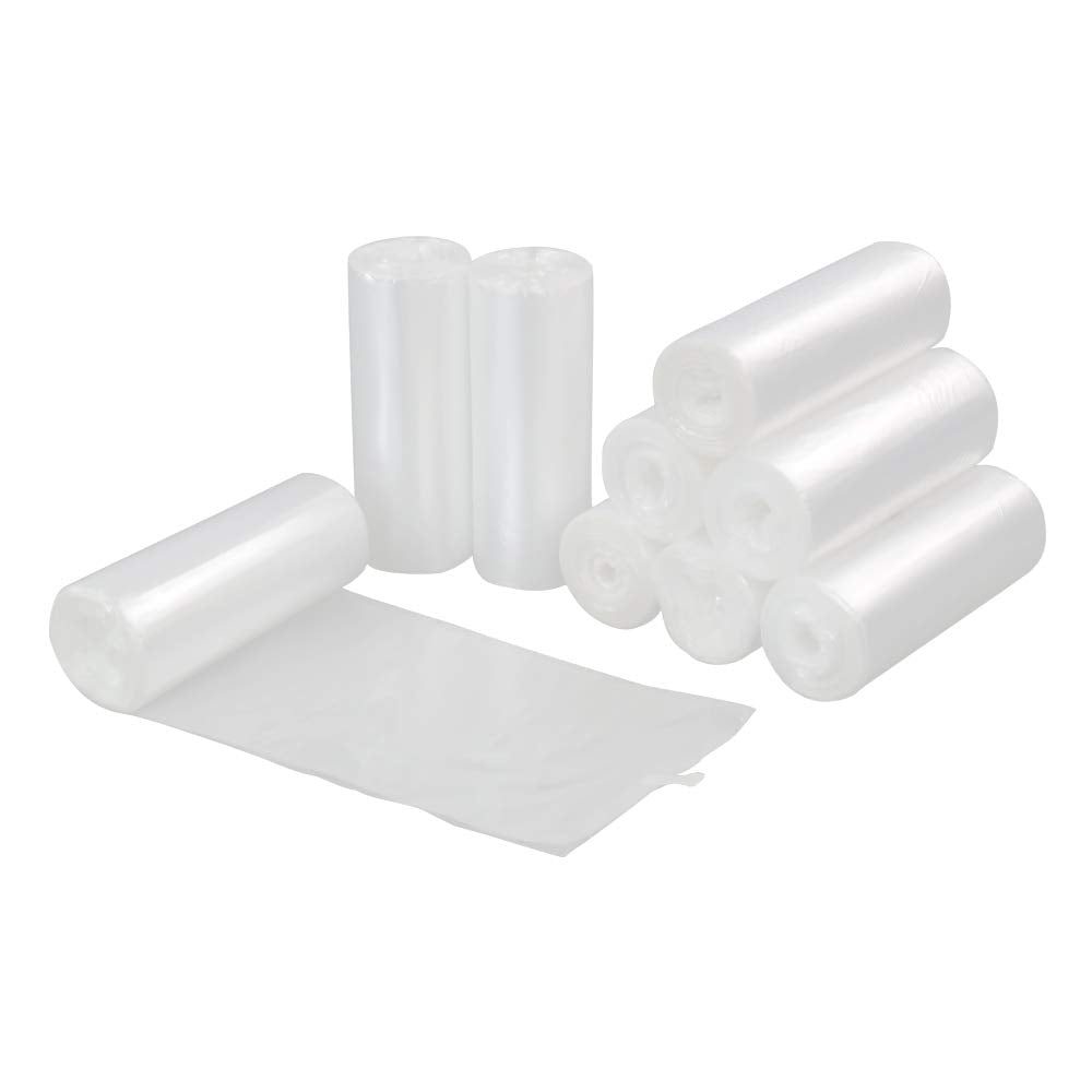 Farmoon 15L Clear Garbage Bags, Trash/Rubbish/Wastebasket Liners(9 Rolls, 225 Counts)