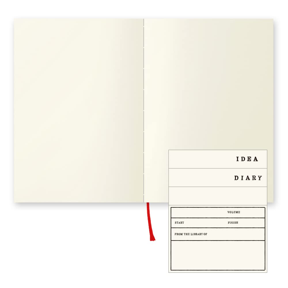DESIGNPHIL 15287006 Midori Notebook, MD Notebook, Paperback, Unruled, A