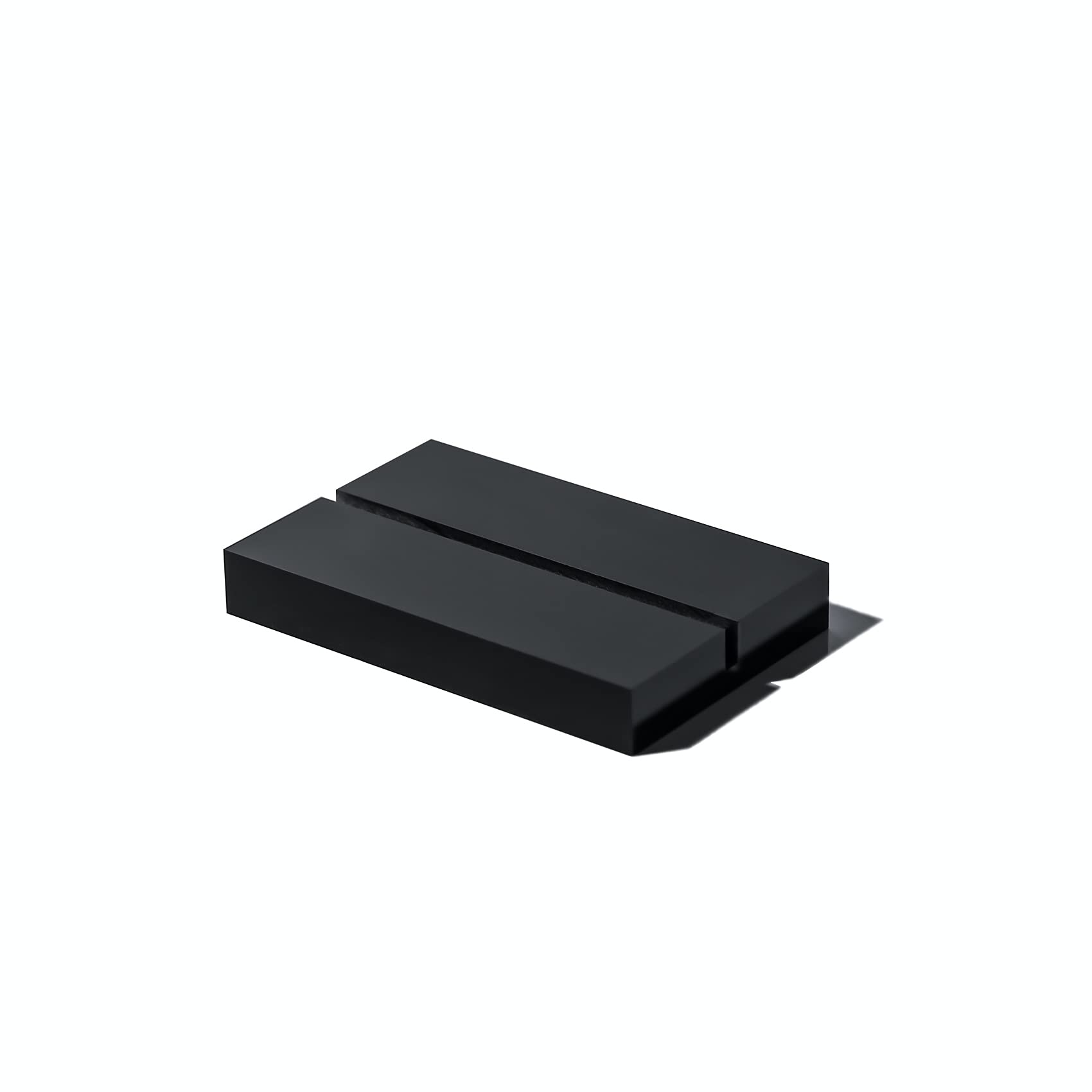 UNIQOOO 3" Black Acrylic Stand | 10 Pack 3mm Slot Wedding Sign Holders, Perfect for Wedding, Table Number, Exhibition, Office, Restaurant, Business