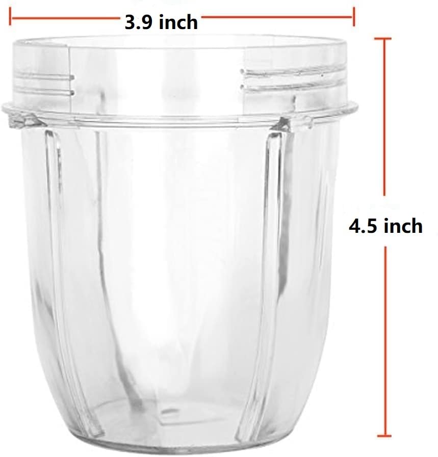 Replacement Cup with Lid (2 Pack), 12oz Cups for Ninja Auto iQ Ninja Blender Auto iQ Seris Ninja CT800C/CT805/CT810/CT810C/CT815A/CT815C, BN401 BN751 BN801 Foodi SS351 SS151 SS401