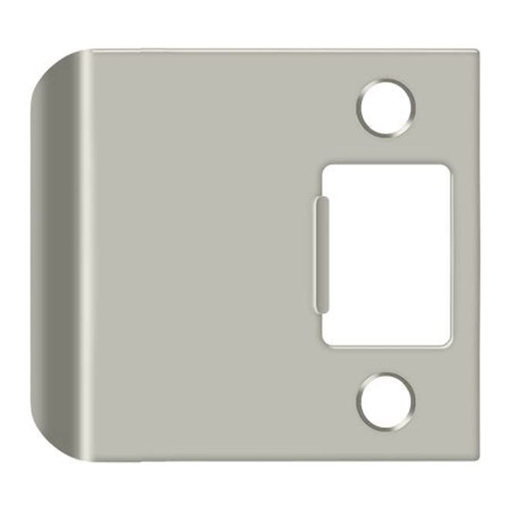 Deltana SPE250U15 2-1/2" x 2-1/4" Extended Lip Strike Plate, Satin Nickel