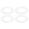 Awclub White Goof Trim Ring for 4 Inch Recessed Cans Downlights for Ceiling Light Fixtures, 4 Pack 4.3-Inch Inner Diameter, 6.7-Inch Outer Diameter, Steel Construction